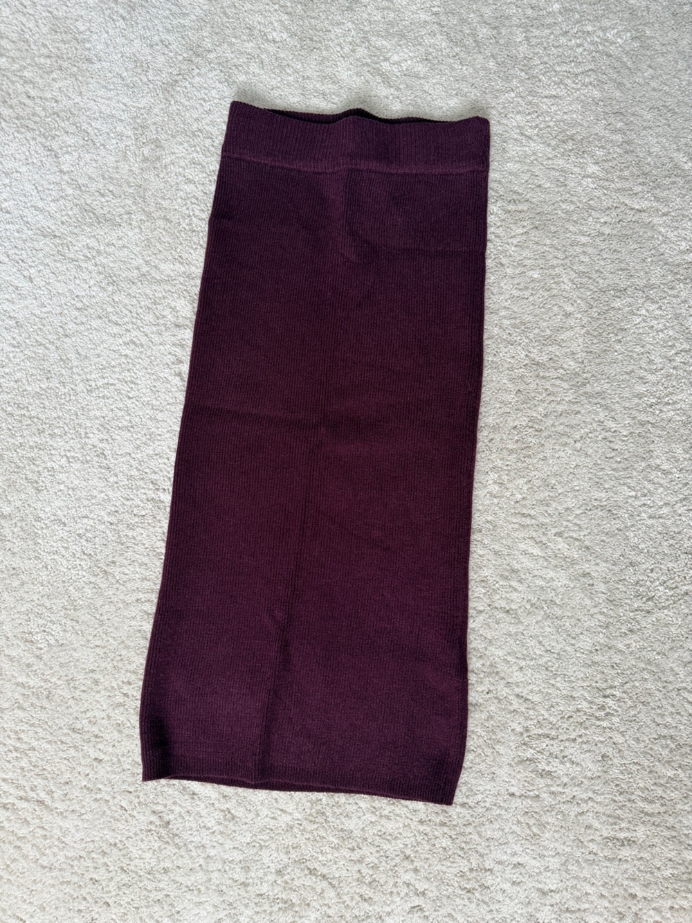 Women's sweater skirt in Deep Plum